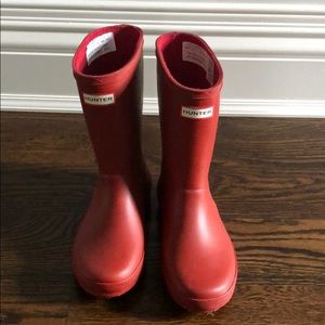 Kids Hunter Red Boots